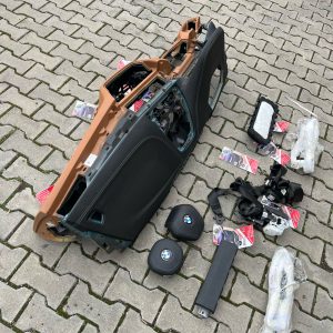 Kit Airbag Plansă de Bord BMW — Interior Bi-Color (Negru/Bej)