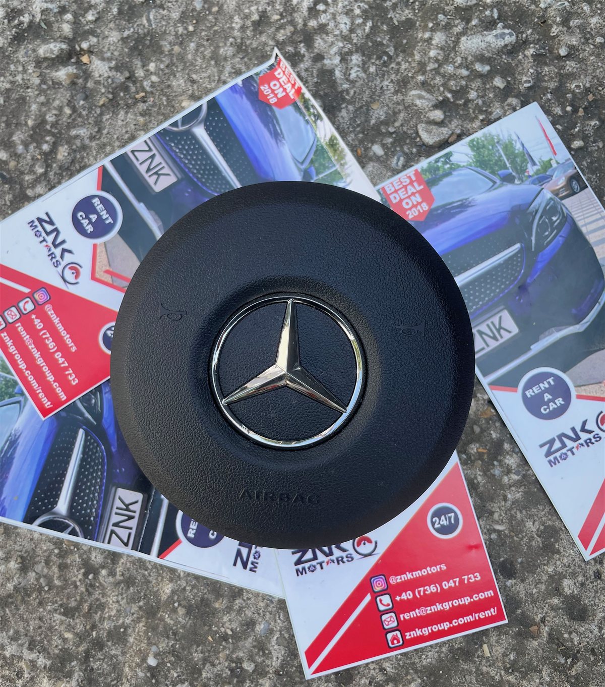 Mb Airbag Volan Amg Cla 2021 Negru Spate