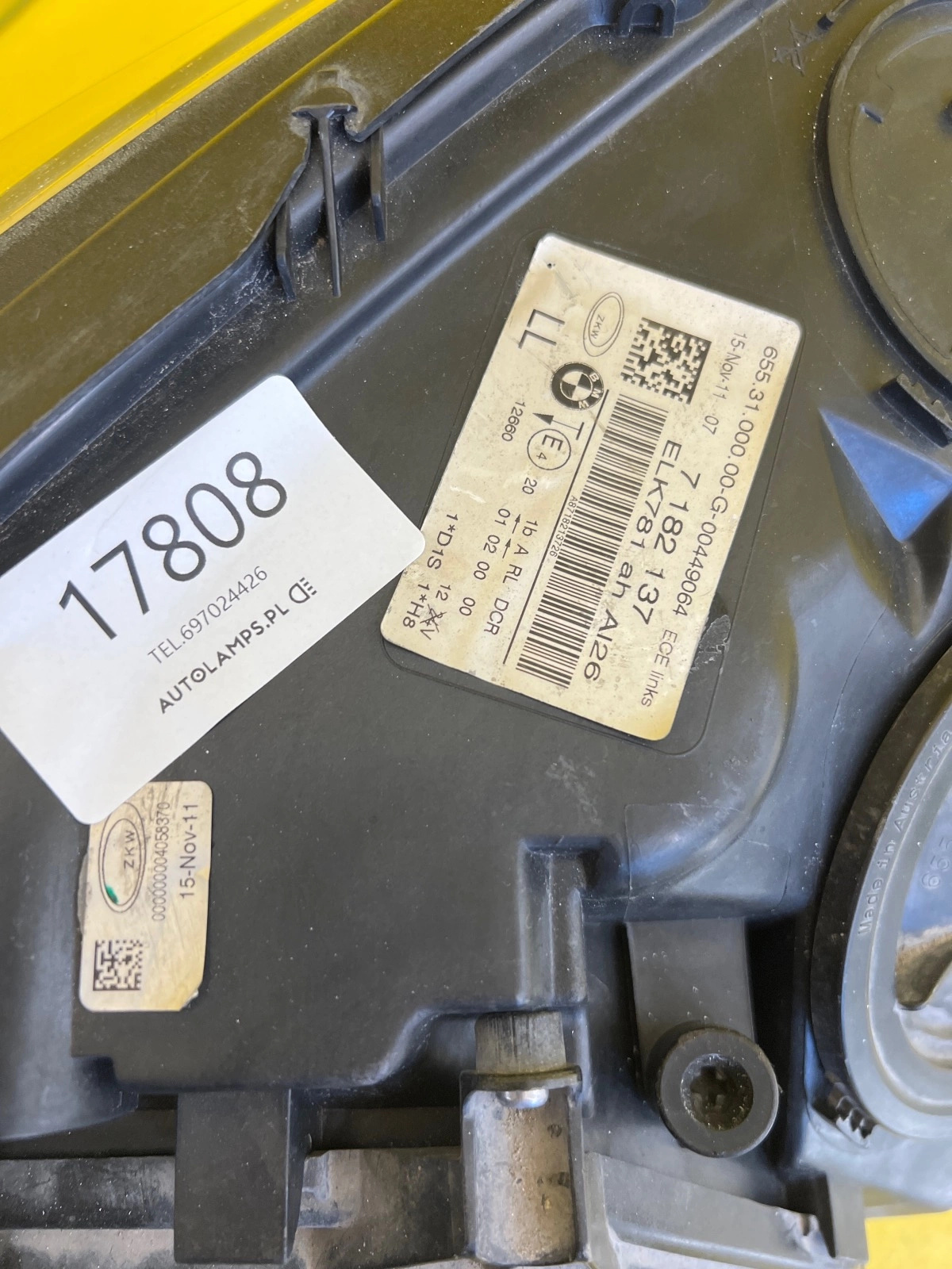 Far stânga Bi-Xenon BMW Seria 7 F01 Facelift OEM 17808 - Image 2