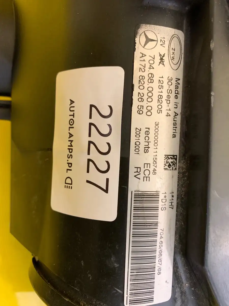 Far Dreapta Mercedes Slk Amg W172 Przod Bixenon
