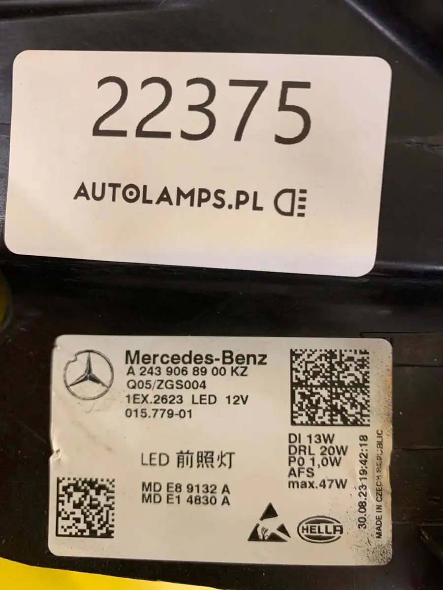 Far Mercedes EQB EQA W243 Full LED