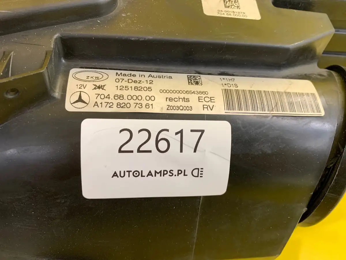 Far Dreapta Mercedes Slk Amg W172 Przod Bixenon