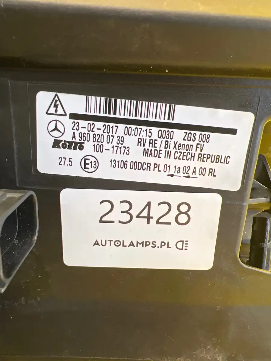 Far Dreapta Mercedes Actros Mp4 A960 W960 Bixenon