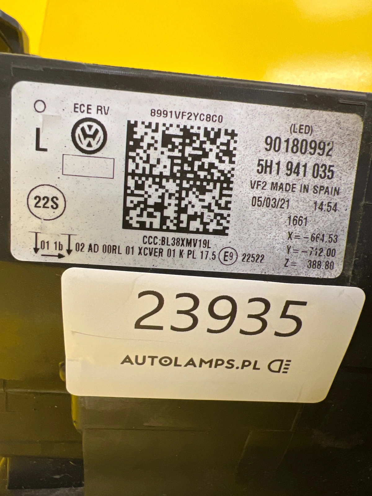 Far stânga Full LED 2019-2024 OEM 23935 - Image 2