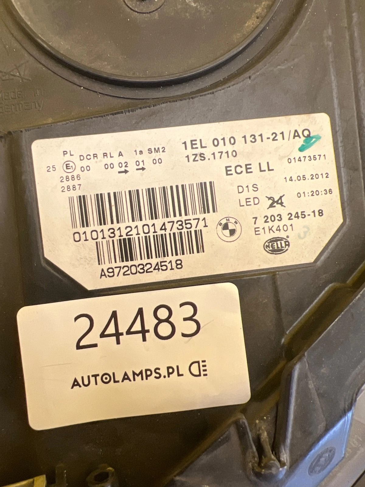 Far stânga Xenon BMW Seria 5 F10 OEM 7203245-18 - Image 2