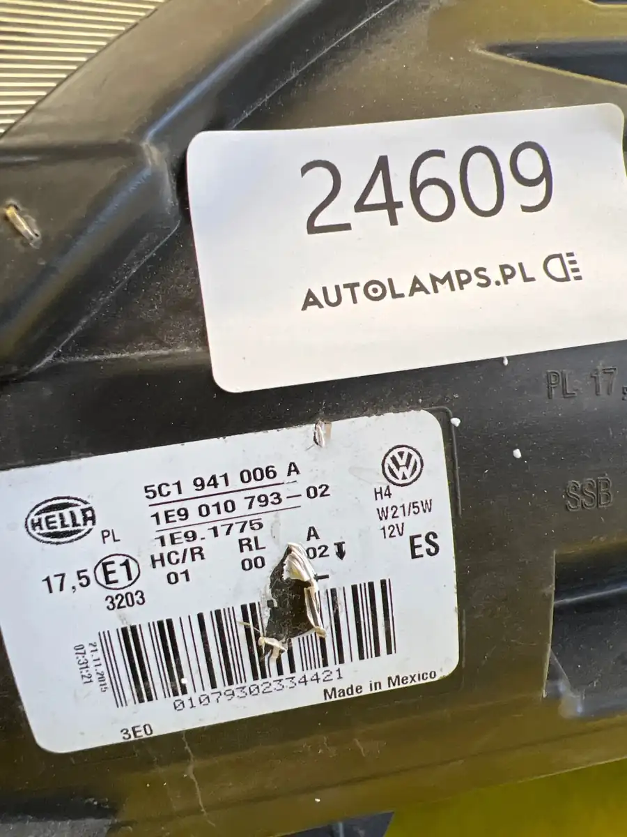 Far Dreapta Volkswagen Beetle 5C1 5Ca