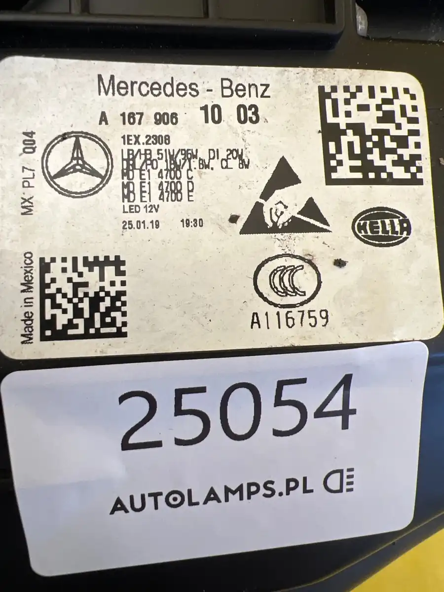 Far Dreapta Mercedes GLE W167 Multibeam LED