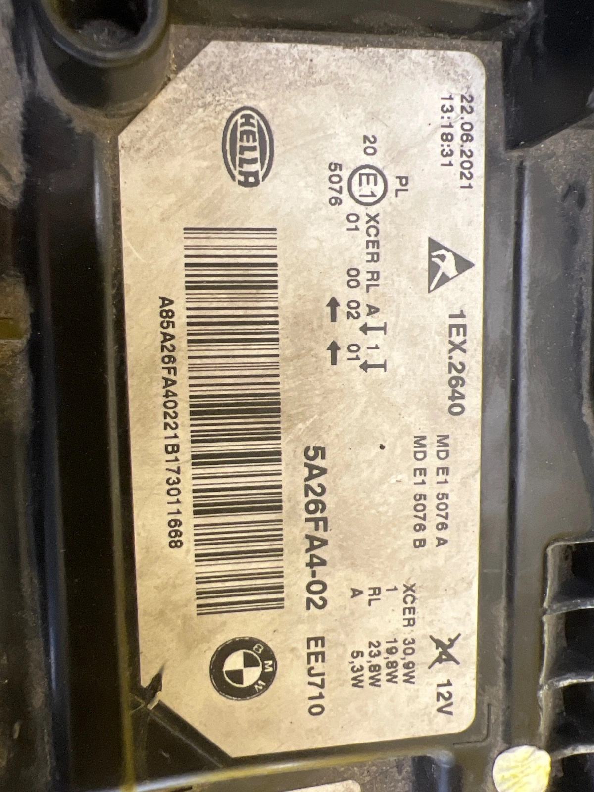 Far dreapta Full LED BMW Seria 5 G30 OEM 5A26FA4-02 - Image 2