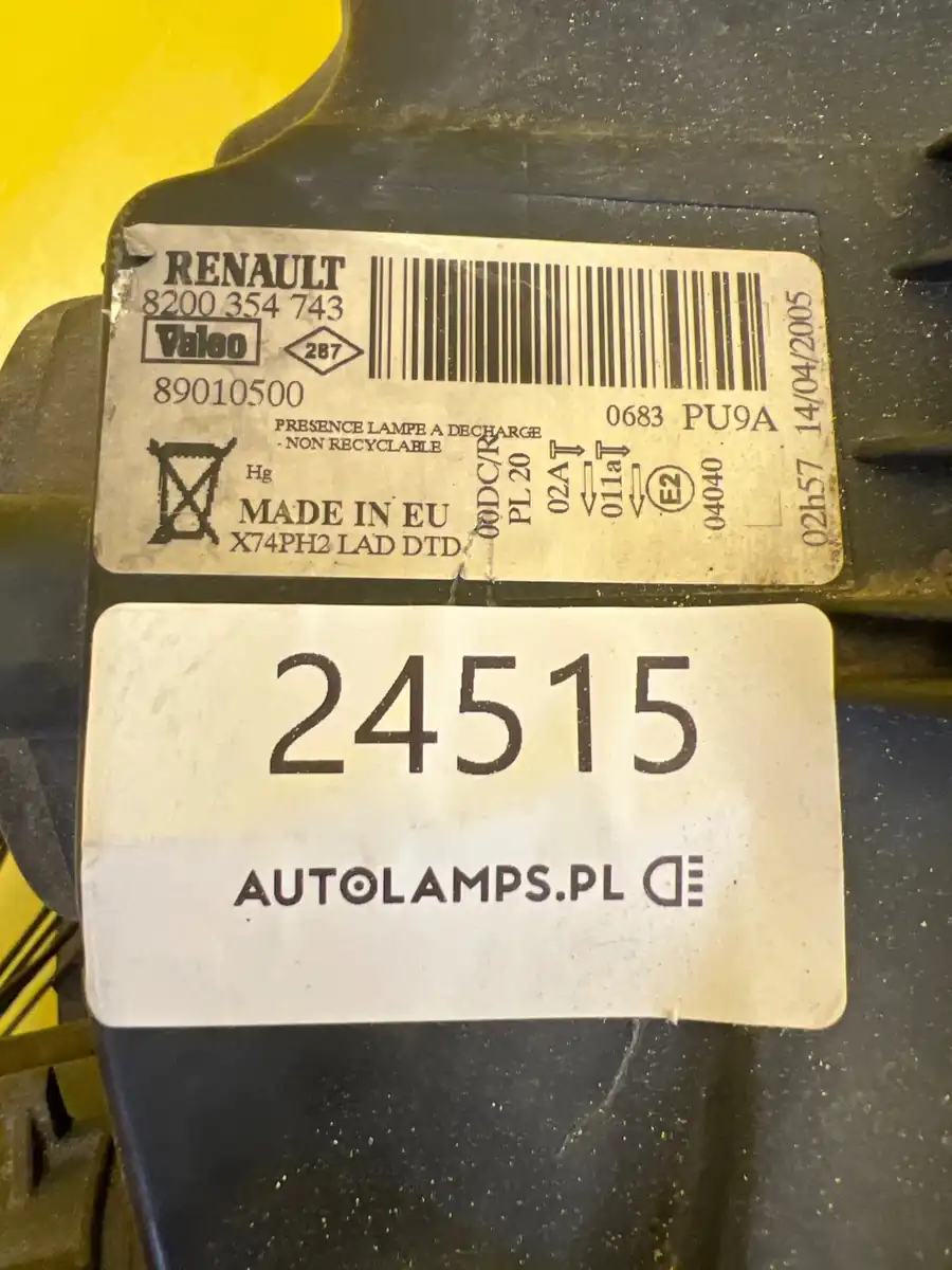 Far Dreapta Renault Laguna II Xenon