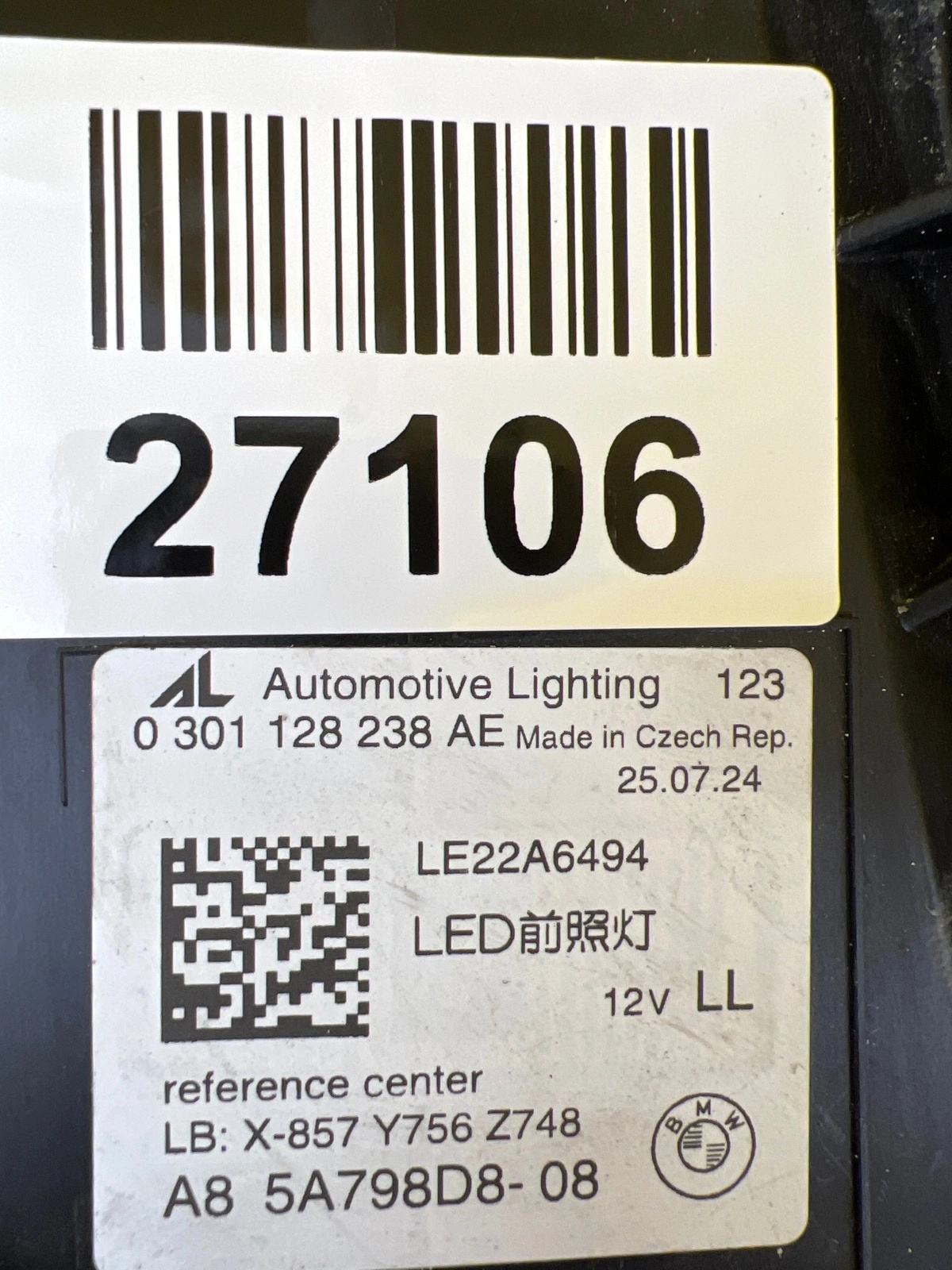 Far dreapta Full LED BMW Seria 5 G60 2023-2025 OEM 5A798D8-08 - Image 2
