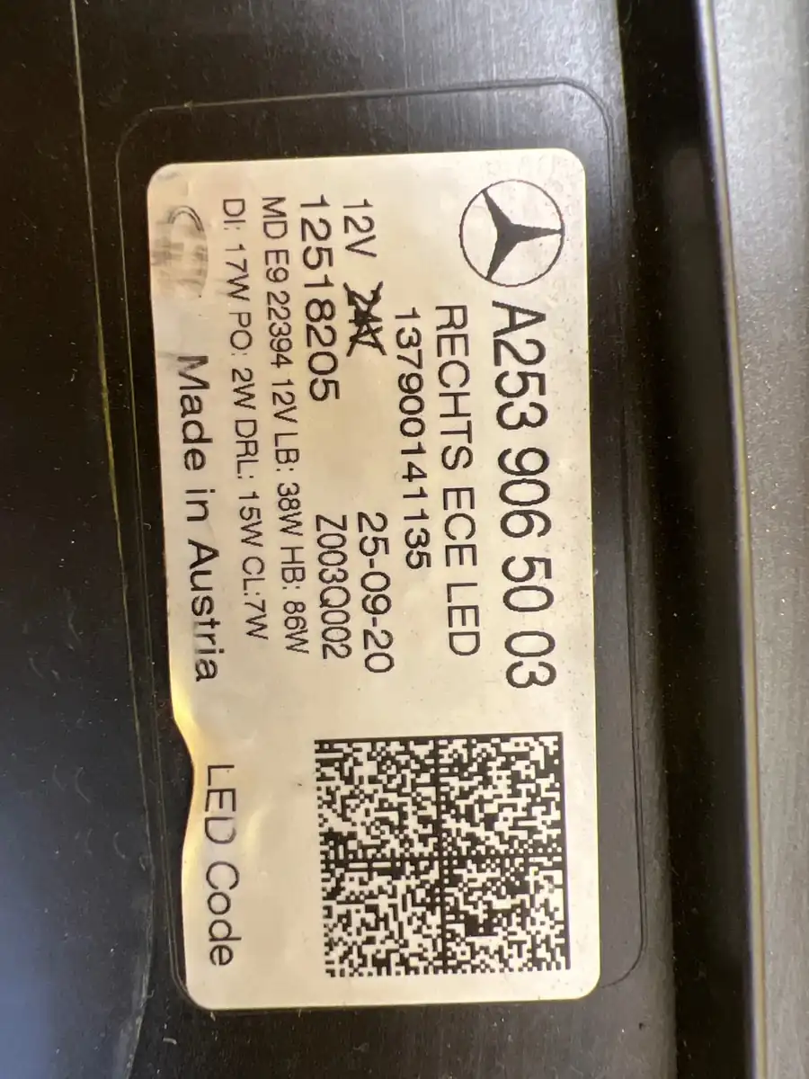 Far Dreapta Mercedes GLC W253 Lift Full LED