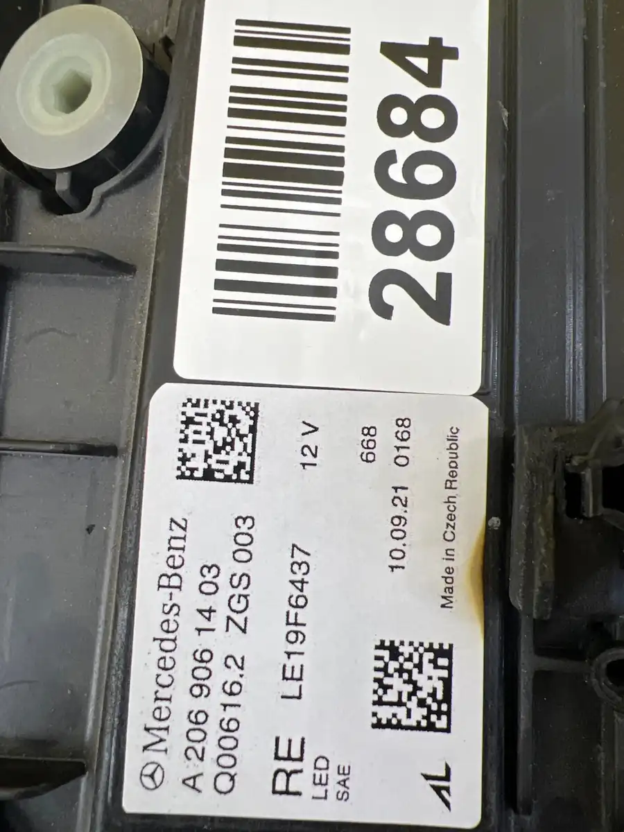 Far Dreapta Mercedes C-Class W206 Full LED