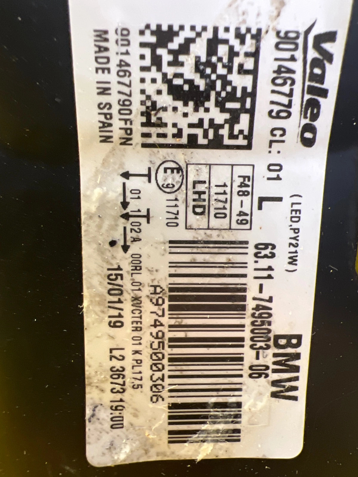 Far stânga Full LED BMW X1 F48 OEM 7495003-06 - Image 3