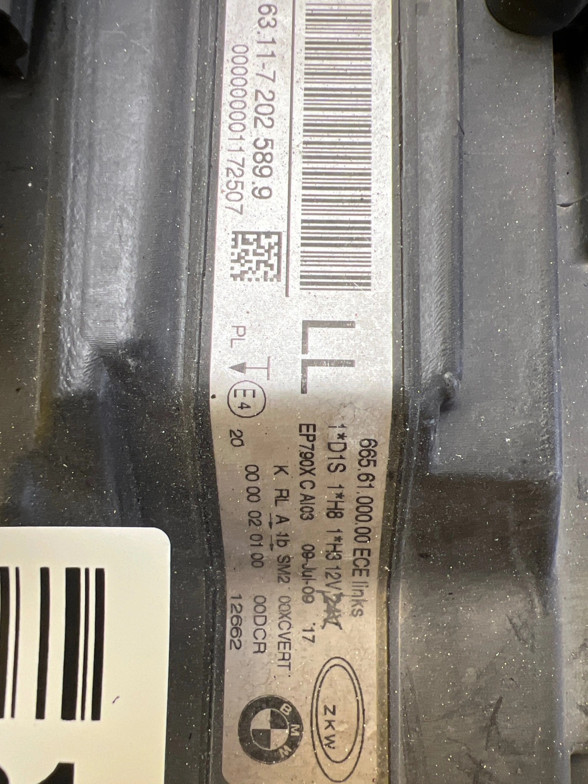 Far stânga Xenon Dynamic E90 Facelift OEM 29421 - Image 2
