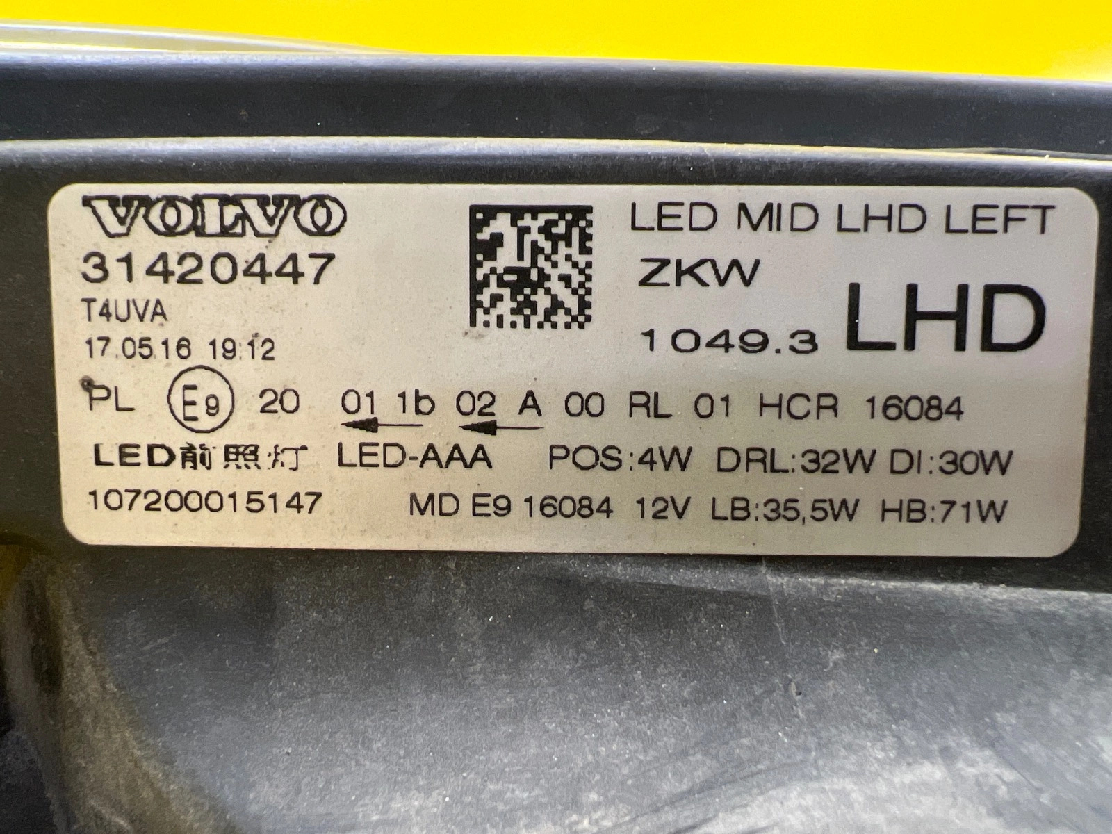 Far Stanga Volvo S40 V40 Mid LED - Image 2