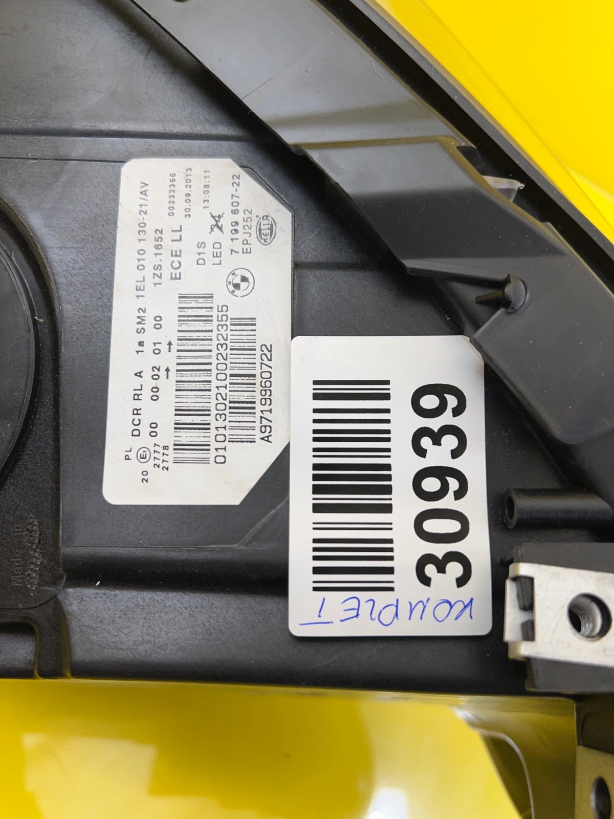 Far stânga Bi-Xenon Direcțional BMW Seria 5 GT F07 2009-2017 OEM 7199608-07 - Image 6