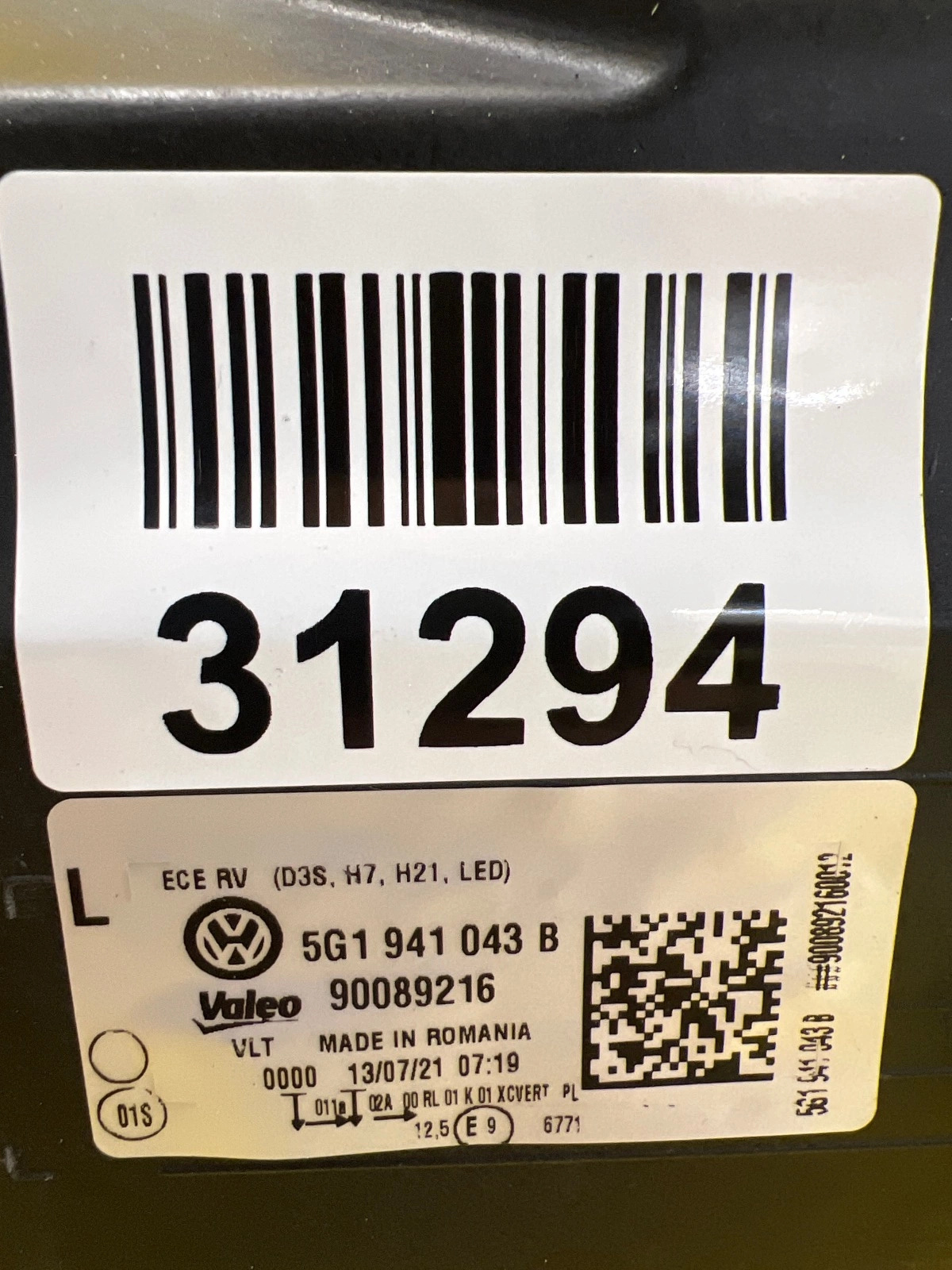 Far stânga Bi-Xenon OEM 31294 - Image 2