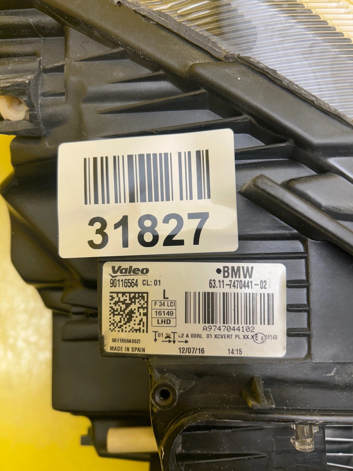 Far stânga Full LED BMW Seria 3 GT F34 Facelift OEM 7470441-02 - Image 2