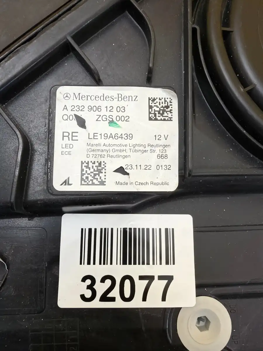 Far Dreapta Mercedes Sl 232 W232 Full LED