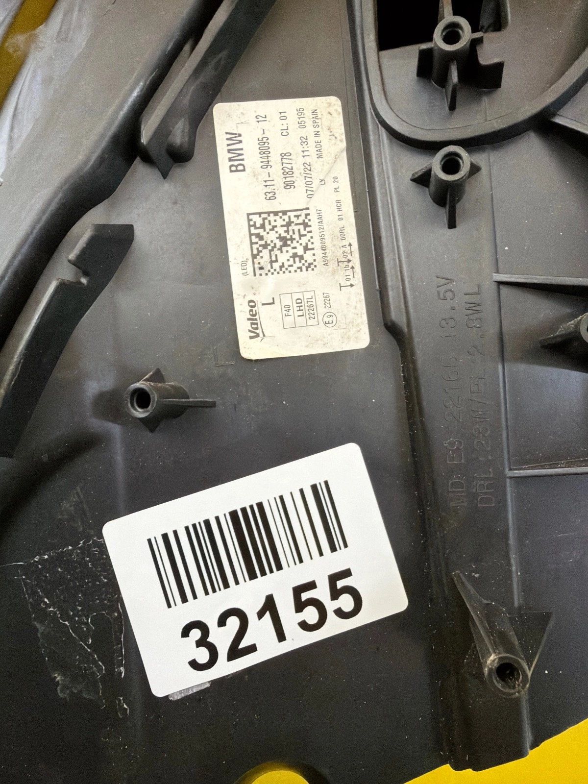 Far stânga Full LED BMW Seria 1 F40 OEM 9448095-12 - Image 2