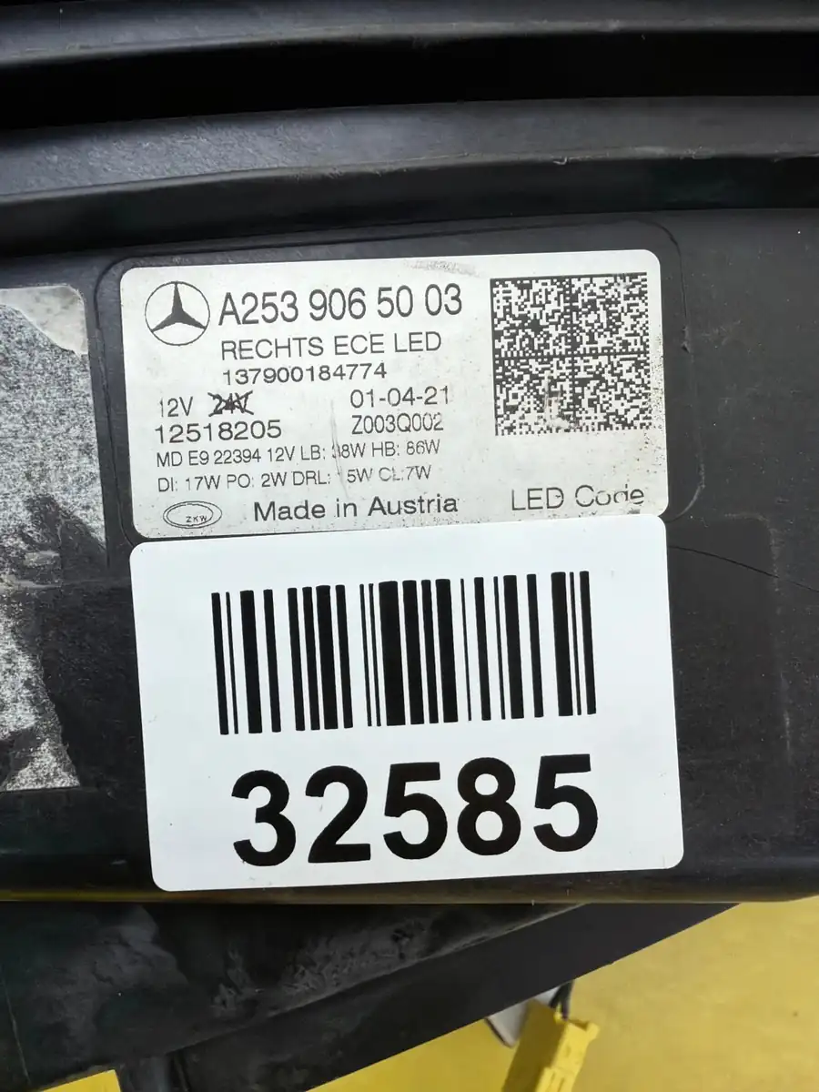 Far Dreapta Mercedes GLC W253 Lift Full LED