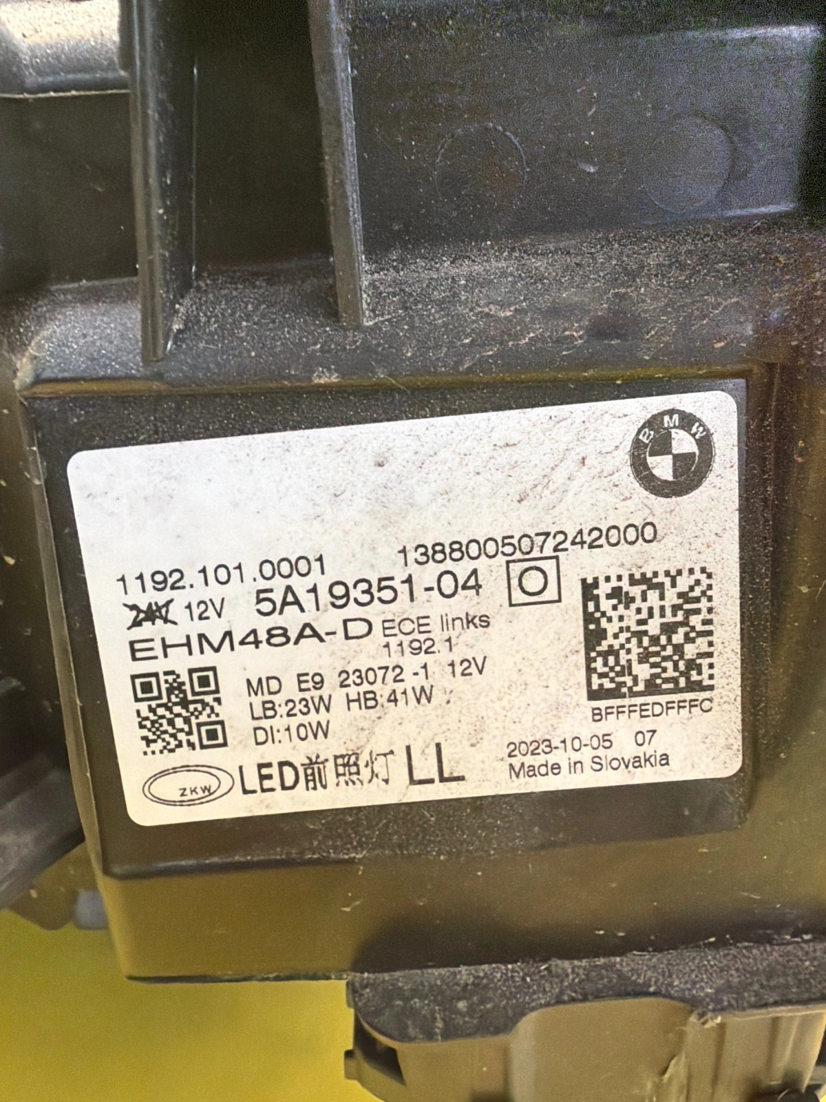 Far stânga Full LED BMW Seria 4 G22 OEM 5A19351-04 - Image 2
