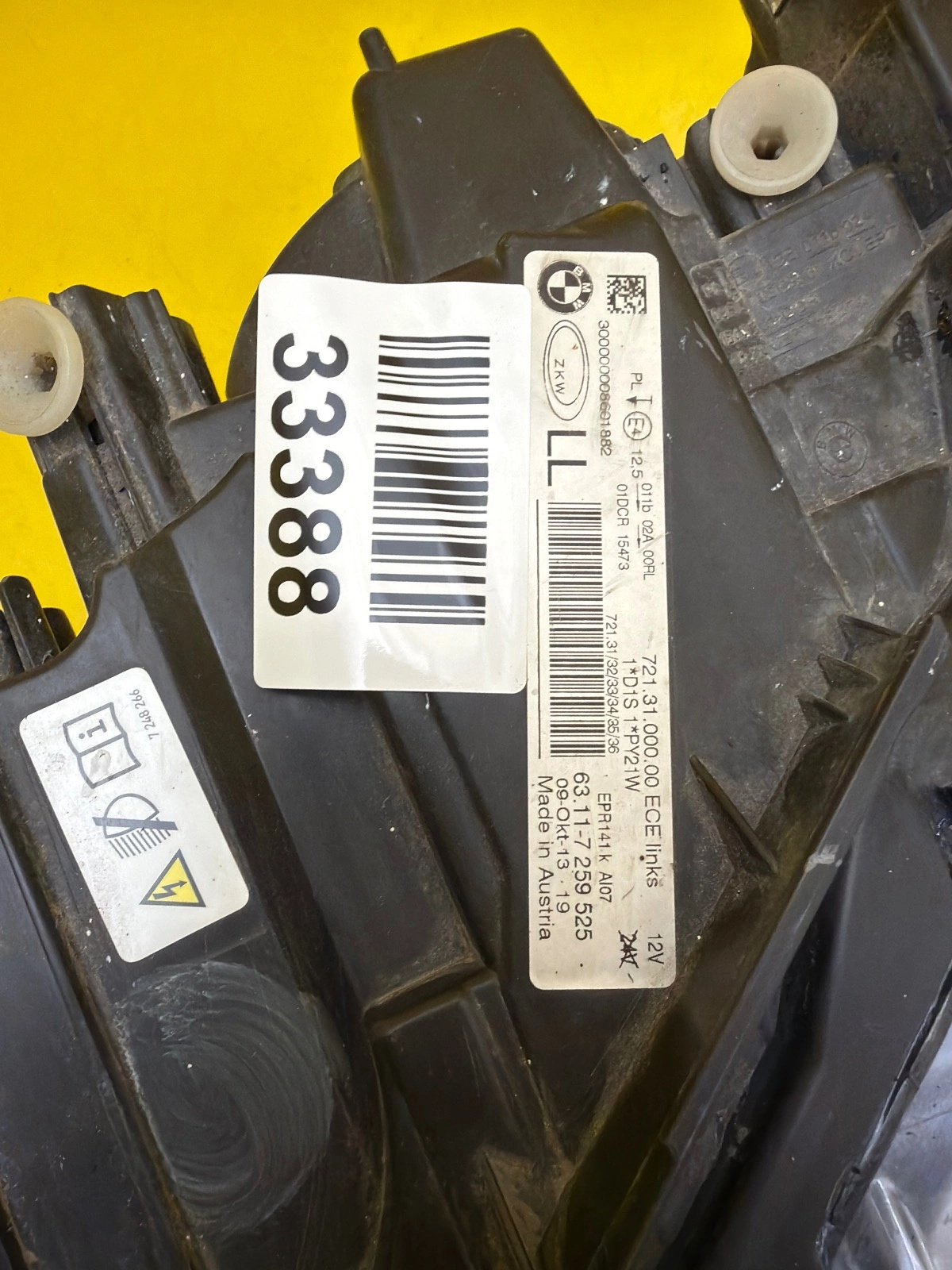 Far stânga Xenon Direcțional BMW Seria 3 F30 OEM 33388 - Image 2